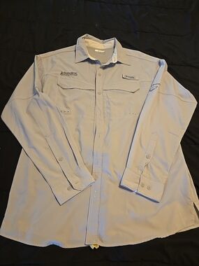 Columbia Long Sleeve Fishing Shirt - Light Tan